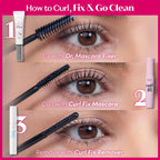 Etude Dr. Mascara Fixer, Korean Mascara Fixer, Long-Lasting Wax Formula, All-Day Curl Hold, Smudge-Proof, Korean Makeup, Beauty, Vegan Certified, Black (0.203 Fl Oz)
