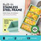 Silicone Freezer Trays With Lids, 1-Cup Soup Container Style Ice Cube Trays For Freezer - Leakproof, Dishwasher,Oven Safe, Stackable, Ideal For Frozen Broth, Leftovers & Meal Prep, Bpa Free 2 Pack