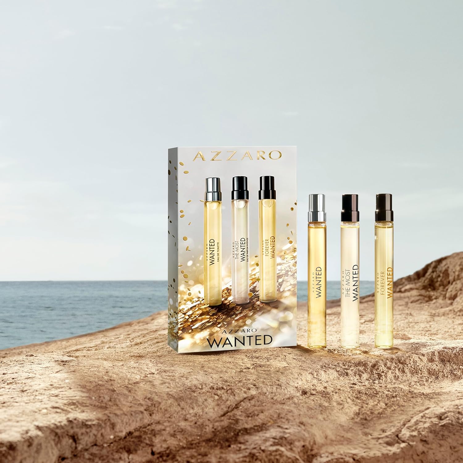 Azzaro The Most Wanted Men's Cologne Discovery Set ($105 Value) - 3-Piece Fragrance Bundle – The Most Wanted Eau de Parfum Intense, The Most Wanted Eau de Toilette, Forever Wanted Elixir