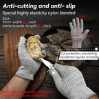 Oyster Shucking Knife,Oyster Shucker,2 Set Sturdy Sharpness Oyster Knife With Comfort Wood-Handle,Oyster Shucking Kit With 1 Pairs Of Level 5 Protection Cut-Resistant Gloves(L) For Oyster Clam