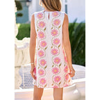Prettygarden Sundresses For Women 2026 Summer Elegant Floral A Line Short Party Dress Beach Vacation Clothes