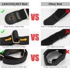 LEACOOLKEY No Buckle Stretch Belt for Women/Men—2 Pack Elastic Invisible Belt for Jeans