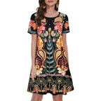 Summer Dresses For Women Casual Tshirt Short Sleeve Floral Sundress Beach Cover Ups With Pockets 2026