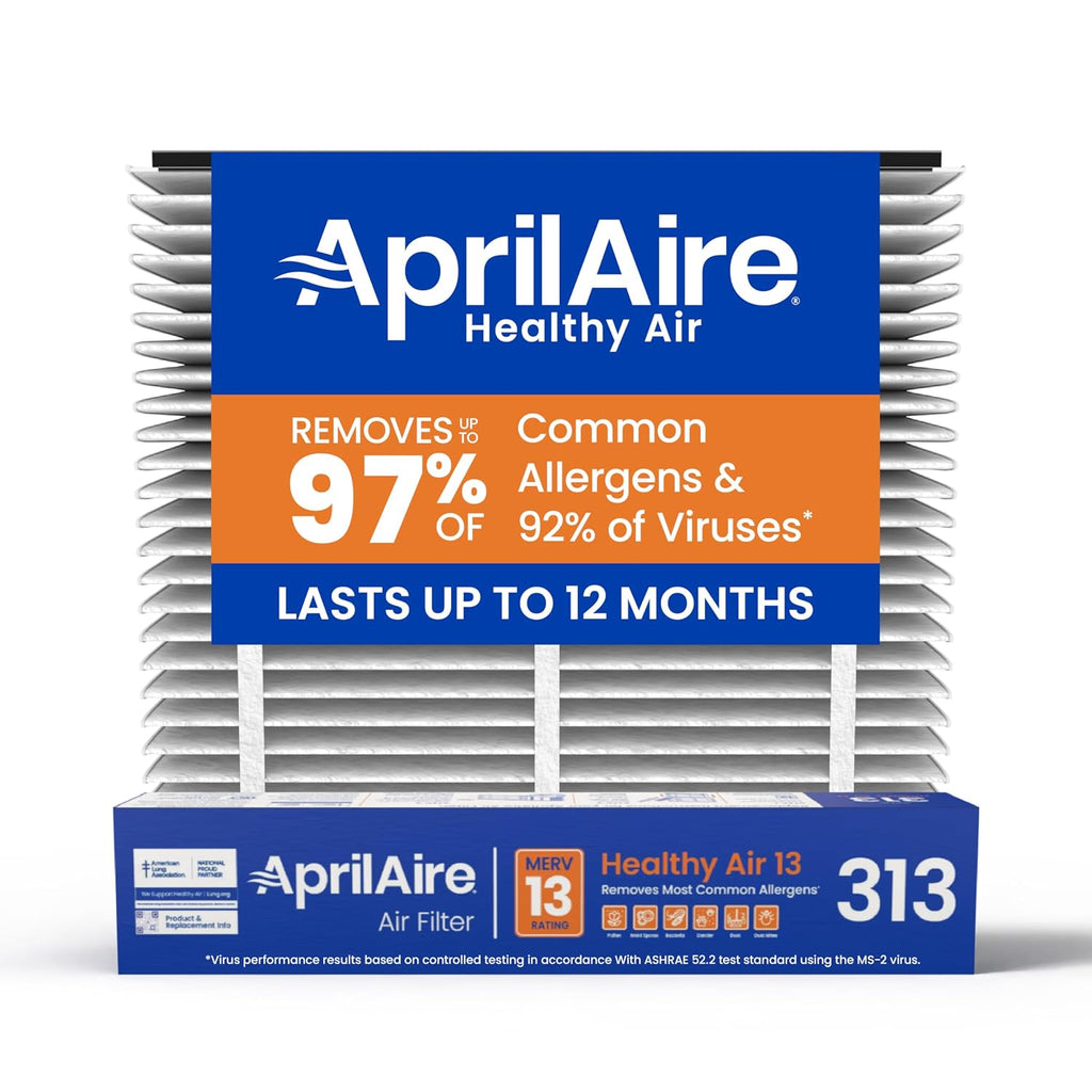 Aprilaire 313 Replacement Filter For Aprilaire Whole House Air Purifiers - Merv 13, Healthy Home Allergy, 20X20X4 Air Filter (Pack Of 1)