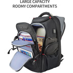 Kroser Travel Laptop Backpack 17.3 Inch Xl Computer Backpack With Hard Shell Saferoom Rfid Pockets Water-Repellent Business College Daypack Stylish Bag For Men/Women-Black
