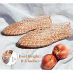 Lucky Step Women'S Jelly Ballet Flats Mesh Casual Comfortable Jellies Shoes Clear Hollow Breathable Sandals