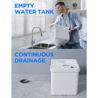 Midea Cube 20 Pint Dehumidifier For Basement, Up To 1,500 Sq. Ft. Dehumidifier With Drain Hose, Energy Star Certificated, Smart Control, Compatible With Alexa, White