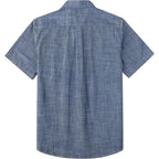 Dubinik® Men'S Short Sleeve Chambray Shirt Regular Fit