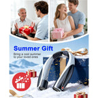 Portable Neck Fan, Max 20H, Rechargeable Personal Fan With 6000Mah Battery, 360° Cooling, 6 Speeds Hands-Free Wearable Fan, Gifts For Men, Women, Travel, World Cup, Outdoor