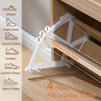 LEYAOYAO Shoe Cabinet Storage for Entryway with 2 Flip Drawers Rack Narrow Organizer Slim Hidden Wood Shoe Cabinet Furniture Natural