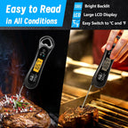 Meat Thermometer Digital, Instant Read Meat Thermometer For Grill And Cooking, With Bottle Opener, Backlight & Calibration Food Thermometer, Kitchen Gadgets For Bbq, Turkey, Candy, Liquids