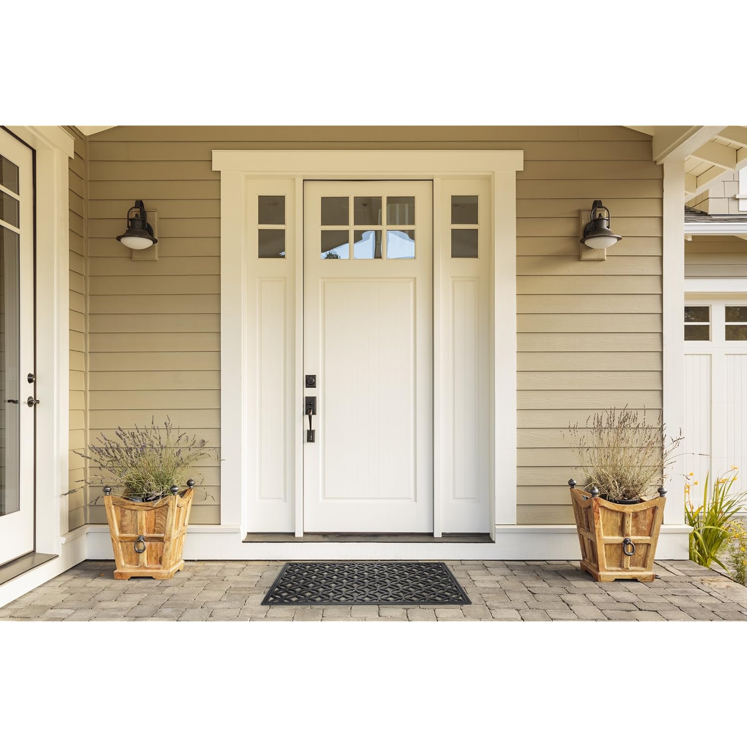 Dii Rubber Doormats Collection All Weather, 18X30, Lattice