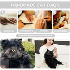 Chongker Cat Shaped Backpack - Handcrafted Stuffed Animals Plush Bag with Adjustable Shoulder, Crossbody, and Handbag Straps (MaineCoon Cat)
