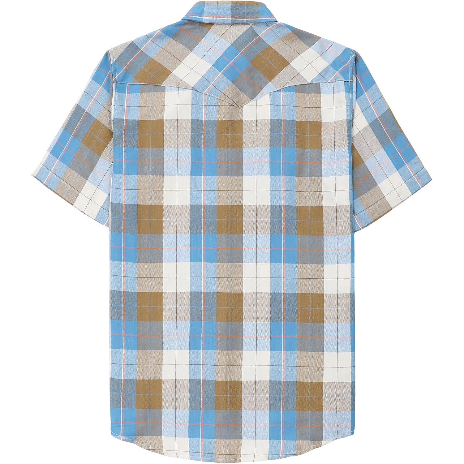 Dubinik® Viscose Made From Bamboo Mens Short Sleeve Shirts Plaid Shirt Western Cowboy Pearl Snap Casual Plaid Shirts For Men