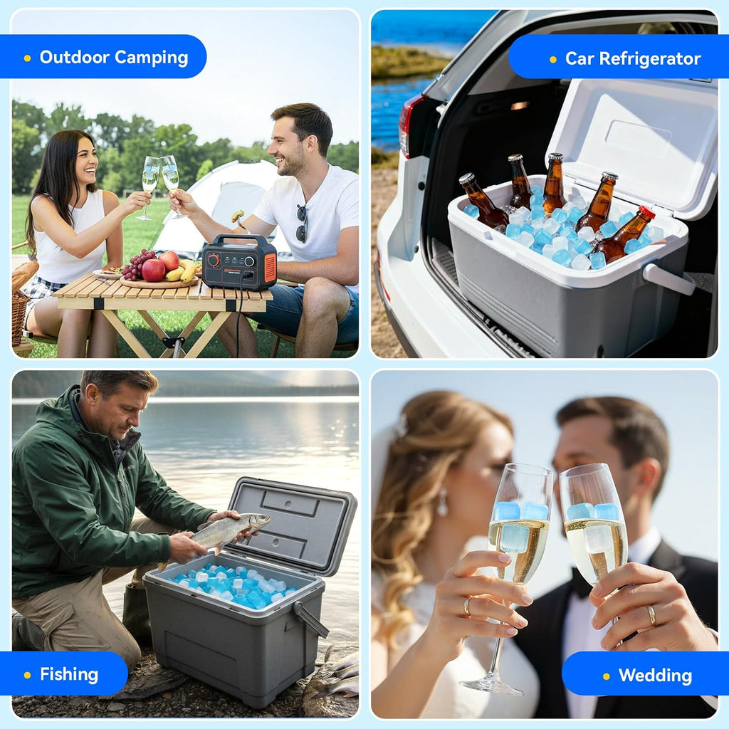 360 Pack Reusable Ice Cubes, Refreezable Plastic Ice Cubes | Bpa-Free Ice Packs For Lunch Boxes, Coolers, Without Diluting Drinks For Party Hosts & Outdoor Ice Baths Enthusiasts
