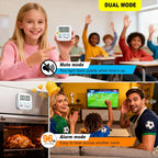 2 Pack Digital Timer For Kids, Magnetic Countdown Kitchen Timers For Cooking, Egg, Classroom, Teacher, Exercise, Study, Oven - Battery Included