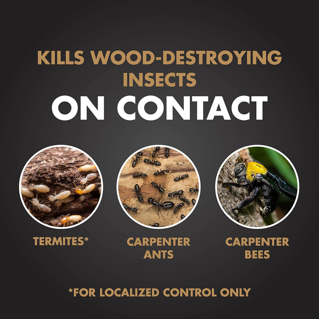 Spectracide Terminate Termite & Carpenter Ant Killer, 1.33 Gallons, With Accushot Sprayer, 170.56 Oz