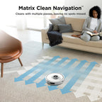 Shark Matrix Clean | Robot Vacuum Cleaner With Powerful Suction For Pet Hair, Rugs, Carpets & Hard Floors | Self-Empty Base | 60-Day Capacity | Voice Control | Lidar Navigation | White | Av2511Ae