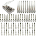 60Pcs Metal Styling Duck Billed Hair Clips, Silver Alligator Roller Clips For Women'S Long Hair Styling Sectioning And Pin Curls, Bow Diy, With Case
