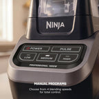 Ninja Professional Blender | Smoothie Blending, Drink Mixer, Grinder, Ice Crusher, Frozen Fruit Blending | 1000W Power, Total Crushing Technology, XL 72-oz. Pitcher | Black & Grey | BL610