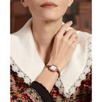Lola Rose Dainty Watch For Women: Mother Of Pearl Dial, Genuine Leather Strap, Wrapped By Stylish Gift Box - Vintage Present For Small Wrists