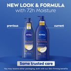 Nivea Nourishing Hydration Skin Firming Body Lotion With Q10 And Vitamin C, 72-Hour Body Moisturizer For Dry To Very Dry Skin, 16.9 Fl Oz Pump Bottle