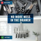 Cutluxe Magnetic Knife Holder for Wall and Fridge - 16" Stainless Steel Knife Magnetic Strip - Holds up to 15 Lbs, Easy to Mount, With Strong Magnets or Screws