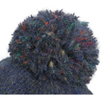 Women's Winter Trapper Hat, Knit Ear Flap Beanie with Faux Fur Lining & Pom, Windproof Ski Snow Cap