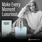 PB ParfumsBelcam Radiant Eau de Parfum for Women – Warm Oriental Vanilla Gourmand Perfume with Citrus, Chocolate & Caramel – Sweet Spicy Fragrance Spray, Signature Everyday Scent, 1.7 Fl Oz