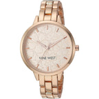 Nine West Women's Floral Dial Bracelet Watch