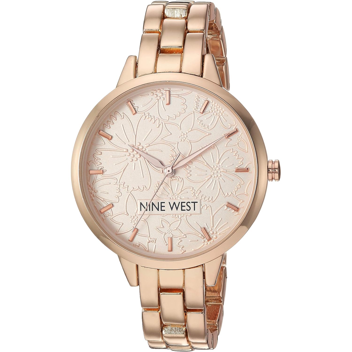 Nine West Women's Floral Dial Bracelet Watch