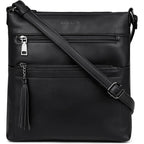 MASINTOR Crossbody Purses for Women, Multi Pocket Casual Crossbody Bag, Adjustable Strap Shoulder Bag with Tassel