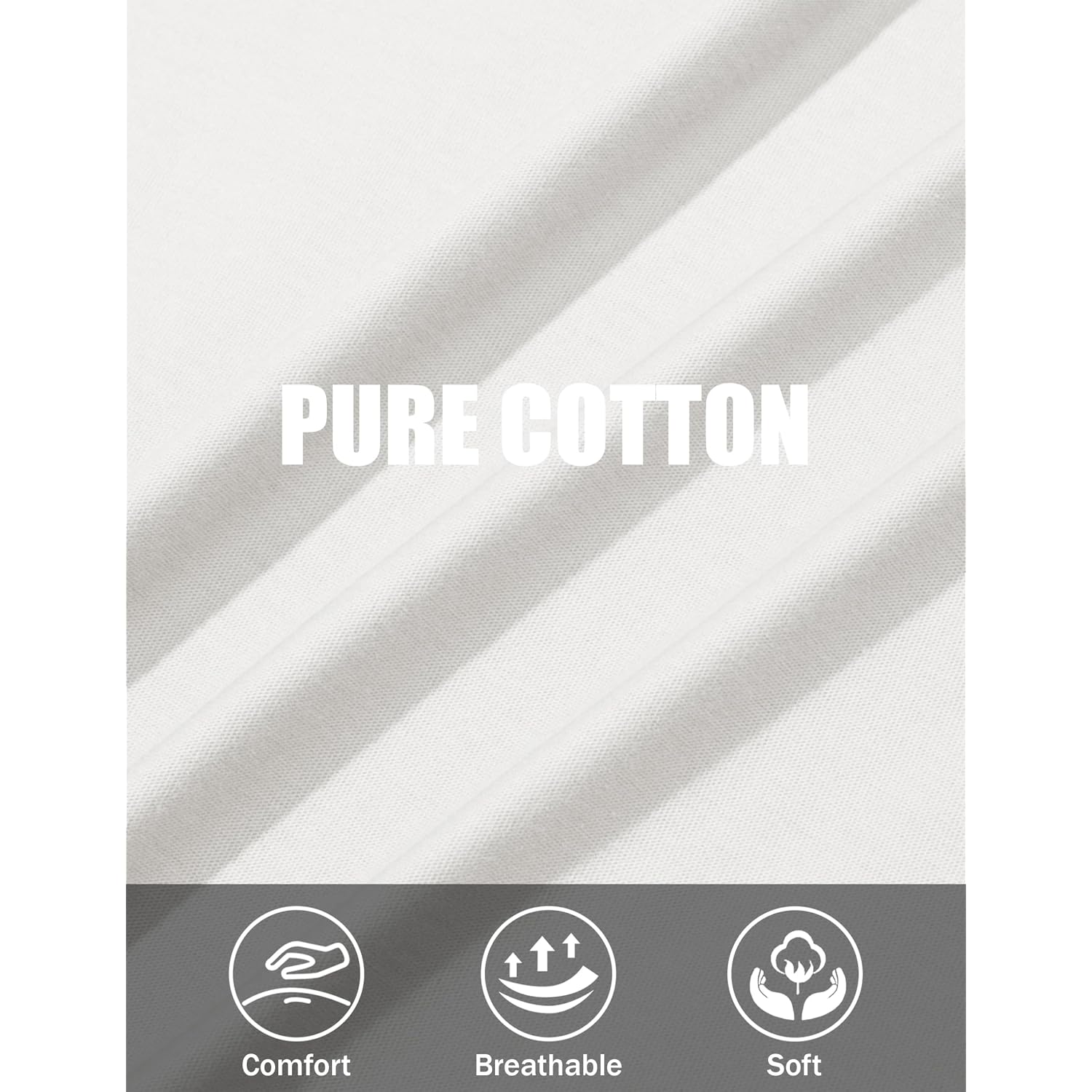 Eklentson Men'S Cotton Crewneck T-Shirts Short Sleeve Plain Tee Moisture Wicking Casual Tshirts Solid Color