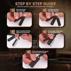 Utopia Care Professional Straight Razor for Men, Barber Straight Edge Razor Safety with 100 Pack Blades, Black