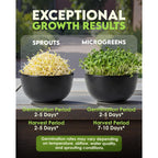 Nature Jim'S Sprouts - Organic Alfalfa Sprouting Seeds – Non-Gmo - 16 Oz | Premium Microgreen Seeds - Fast-Growing Plants - Ideal Sprouting Seeds For Fresh & Nutritious Indoor/Outdoor Home Gardening