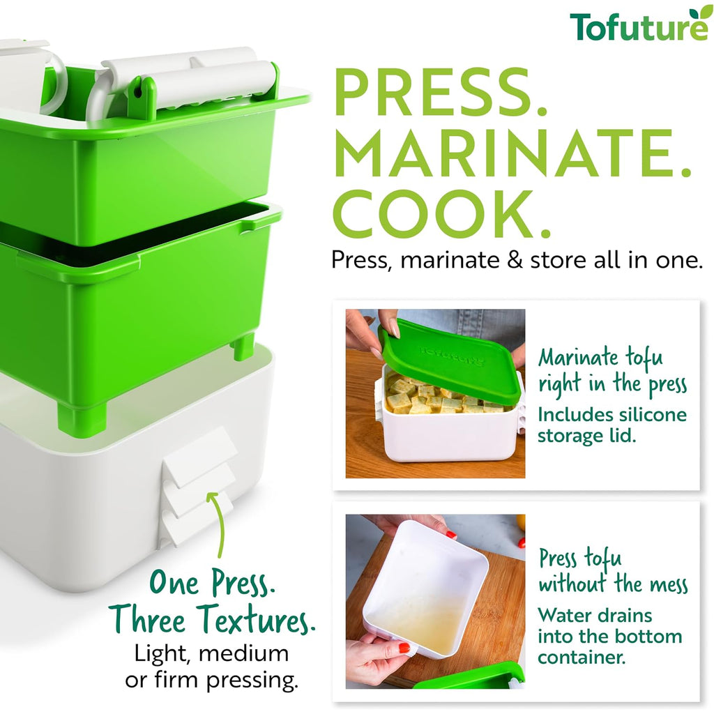 Tofu Press - The Original And Best Tofu Press. Easily And Quickly Remove Water From Tofu To Improve The Flavor And Give Perfect Texture Everytime