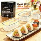 3Pcs Clear Large Onigiri Mold,Triangle Rice Press Molds For Sushi, Musubi & Rice Balls – Non-Stick,Bpa-Free,Hawaiian Musubi Maker, Sushi Mold For Bento Boxes And Lunches