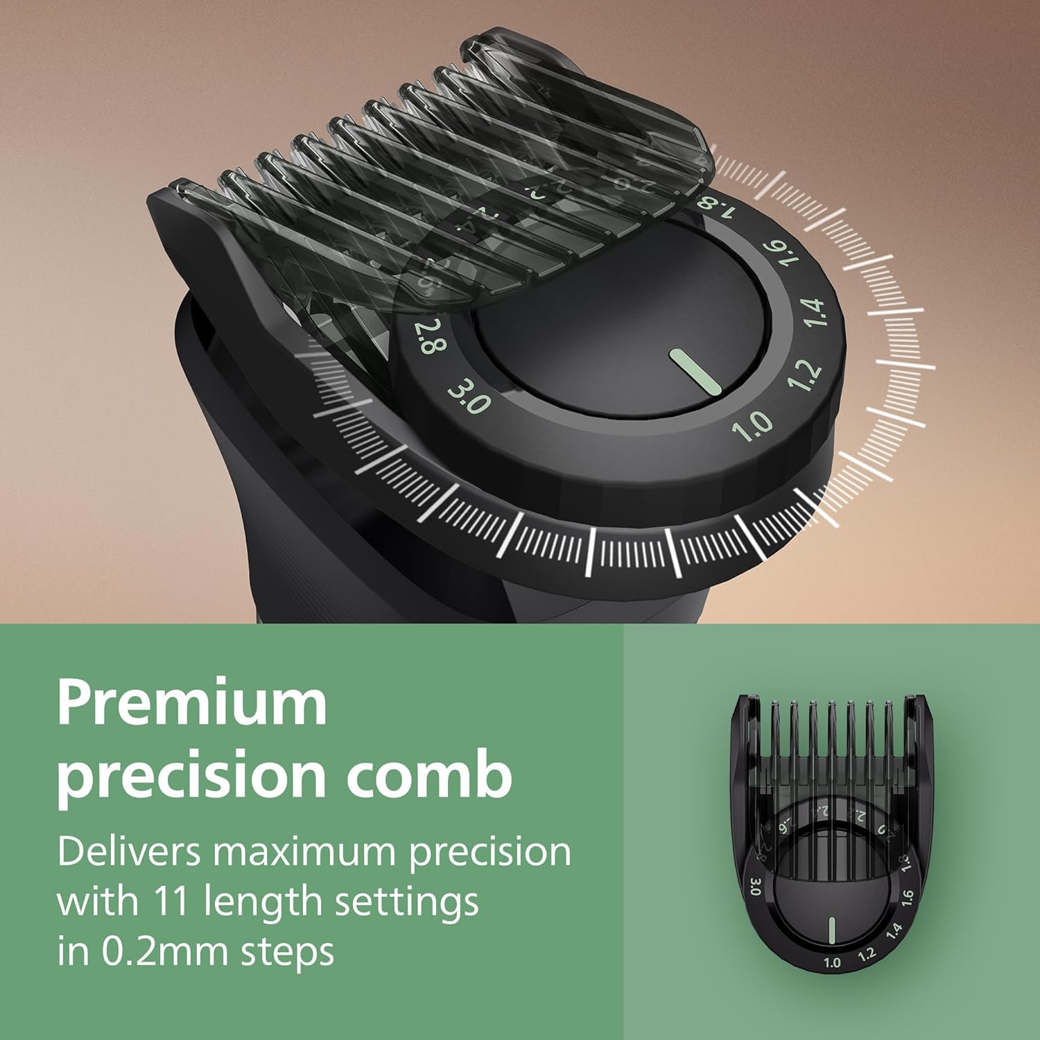 Norelco Philips All-in-One Series 7000 23-Piece Trimmer - Electric Shaver and Clipper for Face, Beard, Head & Body, Self-Sharpening Titanium Blades, 26 Length Settings (0.5-16 mm), MG7970/49
