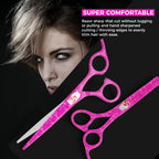 Hair Scissors Professional With Thinning Shears For Hair Cutting | 6" Japanese Steel Hair Cutting Scissors | Sharp Barber Scissors For Cutting And Layering | Hair Shears For Women And Men