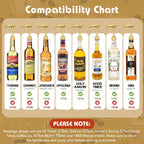 Coffee Syrup Pump Dispenser, 4 Packs of Syrup Pump for 750ml/25.4 oz Syrup Bottle, Gold Pumps for Coffee Syrup Bottle, works with Torani, DaVinci, Jordans Skinny 750ml Syrups Bottles (Gold)