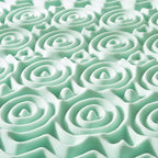 Mellow 1.5 Inch 5-Zone Memory Foam Mattress Topper, Calming Aloe Infusion, Dorm Essentials, Full