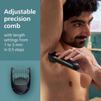 Philips Norelco Body Groomer 5000 Series, Intimate Hair Shaver & Trimmer for Men with Interchangeable & Adjustable Full Body Trim & Shave Heads, 100% Showerproof, BG5490/50