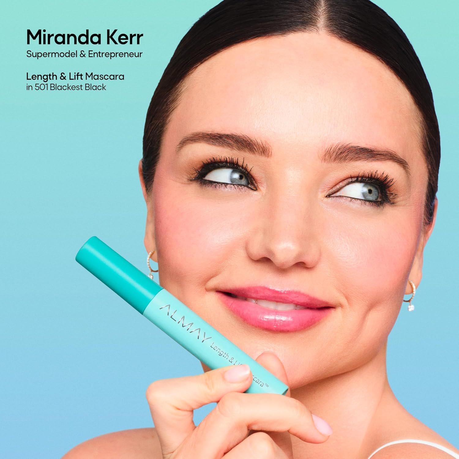 Almay Length & Lift Mascara, Nourishing + Lengthening Eye Makeup, Hypoallergenic, 10 Blackest Black