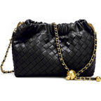 Joryin Woven Women'S Crossbody Bag & Evening Purse, Trendy Dumpling Clutch & Hobo Cloud Shoulder Bag Trendy Dumpling Clutch