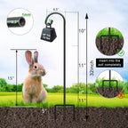 Adjustable 32 Inch Small Shepherds Hooks For Outdoor, Garden Hooks For Lanterns, Sheperds Hook For Hanging Plants, Bird Feeders, Solar Lights, Mason Jars, Weddings Decor,2 Pack