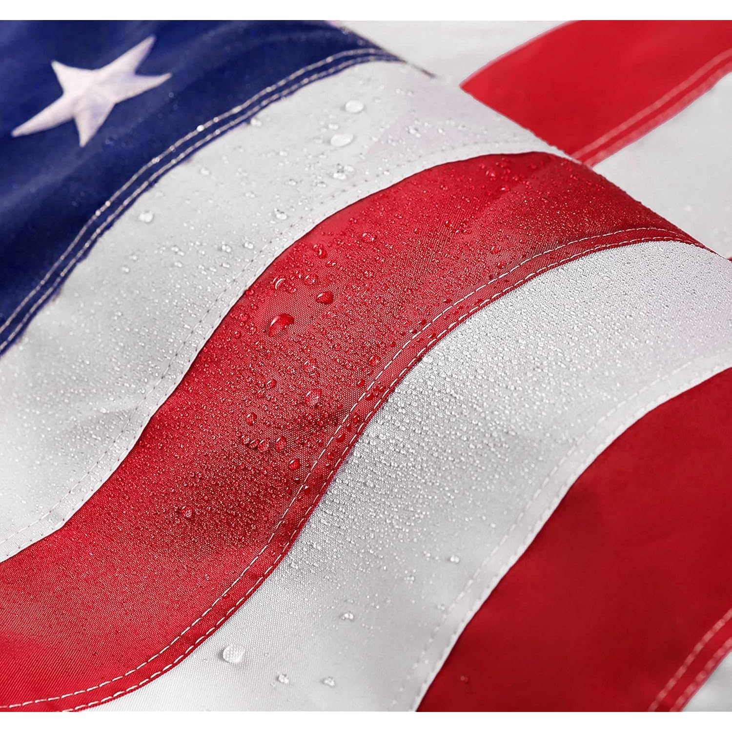 American Flag 5X8 Ft: Long Lasting And Heavy Duty Nylon Us Flags | Embroidered Stars, Sewn Stripes, Brass Grommets, Uv Protection Perfect For Outdoors! Usa Flag