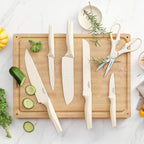 Premium Quality 8-Piece Knife Set with Block, Lightweight and Strong, ﻿ Ergonomic Handles for Home,Dishwasher Safe