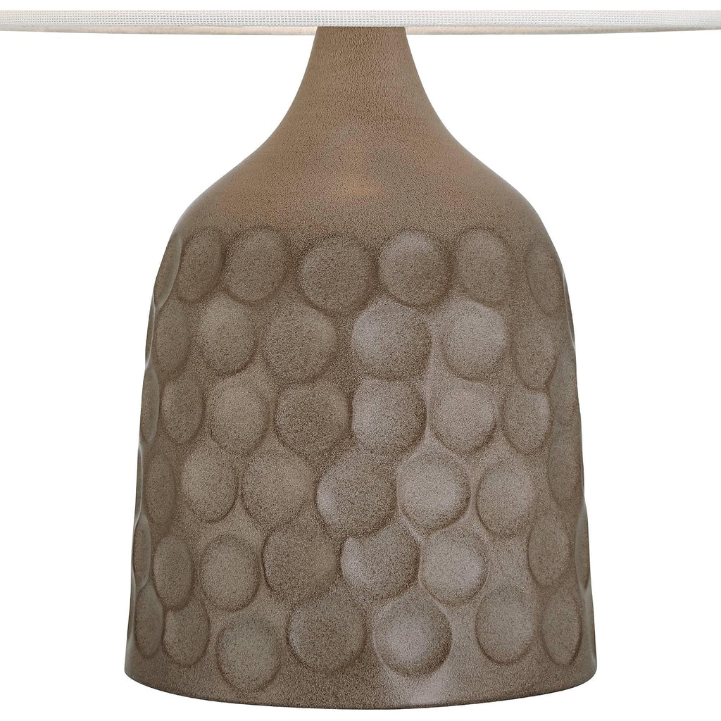 Reagan 20" Small Table Lamps Set Of 2 Bronze Brown Metal Accent Modern | Circles Living Room Bedroom Bedside Nightstand House Office Home Reading Kitchen Entryway White Shade