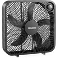 Pelonis 20 Inch Box Fan For Bedroom– 3 Speeds, 25Ft/S, Floor Fan, Window Fan, Table Fan, Desktop Fan With Superior Air Throw (2295 Cfm), Lightweight, 5 Blades, Suitable For Office, Living Room, Garage