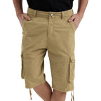 Cargo Shorts For Men Multi Pockets Mens Shorts Below Knee Casual Hiking Summer Shorts